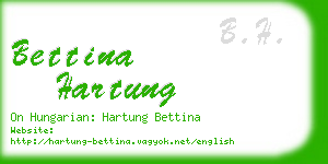 bettina hartung business card